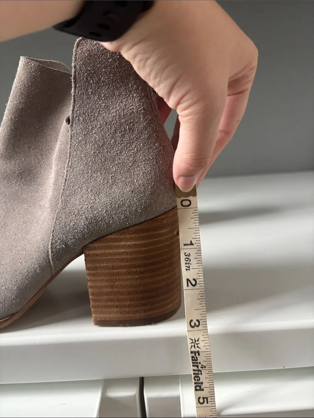 Steve Madden Taupe Suede Cutout Ankle Booties